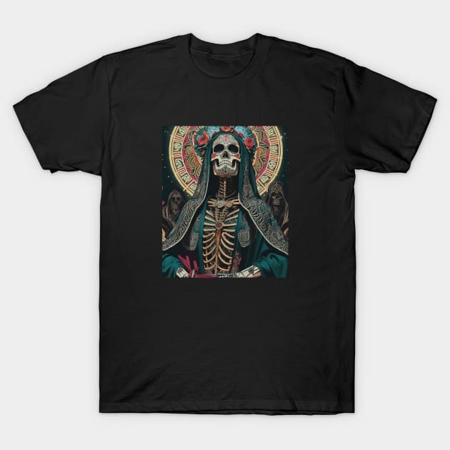 Retro Santa Muerte T-Shirt by metamorfatic